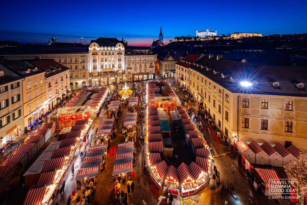 Bratislava capital city Christmas market